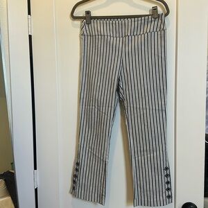 Elliott Lauren navy and white striped pants